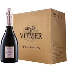 Вино игристое Cuvee de Vitmer Розе Брют 2022 (6 шт.)