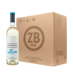 Вино ZB Wine РИСЛИНГ «Помогаю избавиться ...» 2022 (6 шт.)