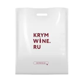 Пакет белый KRYMWINE.RU