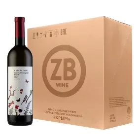 Вино ZB Wine Натура КАБЕРНЕ СОВИНЬОН - МЕРЛО 2021 (6 шт.)