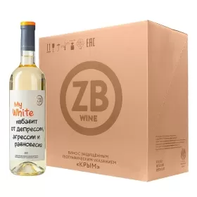 Вино ZB Wine ВАЙТ «Избавит от депрессии...» 2021 (6 шт.)