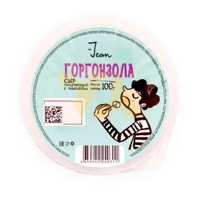 Сыр полутвердый с голубой плесенью Jean ГОРГОНЗОЛА 100 гр