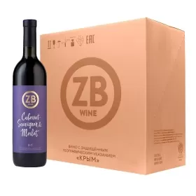 Вино ZB Wine КАБЕРНЕ СОВИНЬОН - МЕРЛО 2024 (6 шт.)
