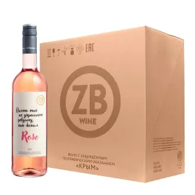 Вино ZB Wine РОЗЕ «Ничто так не украшает девушку...» 2025 (6 шт.)