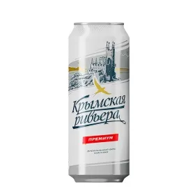 Пиво светлое фильтрованное ПБК «Крым» КРЫМСКАЯ РИВЬЕРА 5% 0,45л