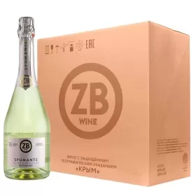 Вино игристое белое полусухое ZB Spumante 2023 (6 шт.)