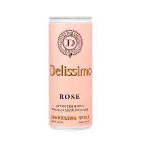 Вино игристое Союз-Вино DELISSIMO «Розе» 0,25 л