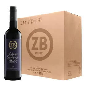 Вино ZB КАБЕРНЕ СОВИНЬОН - МЕРЛО 2025 (6 шт.)