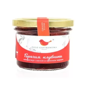 Конфитюр Delo gastronoma ГОРЯЧАЯ КЛУБНИКА 125мл