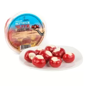Перчики черри фаршированные сливочным сыром Jean 200 гр