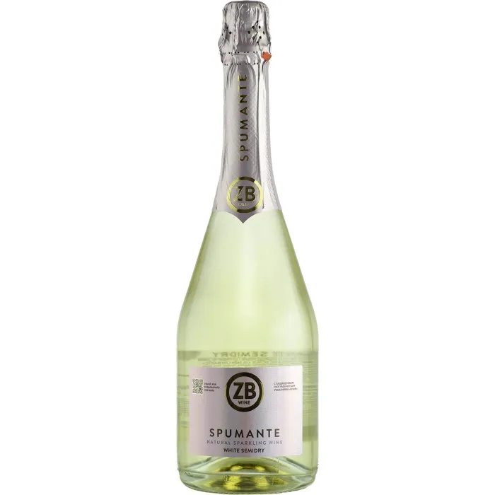Вино игристое белое полусухое ZB Spumante