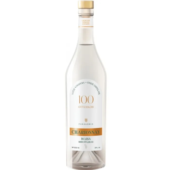 Водка виноградная ЗГУ Кубань Фанагория 100 Оттенков ШАРДОНЕ, 