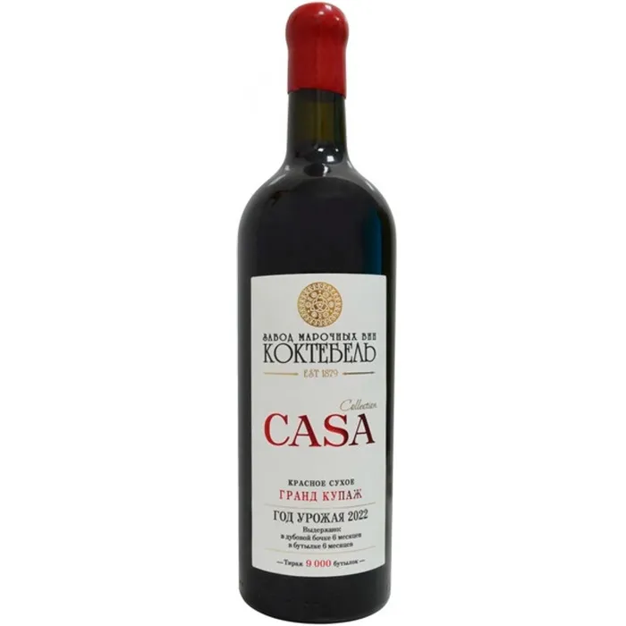 Вино Вино ЗГУ Крым Коктебель CASA COLLECTION «Гранд Купаж», 