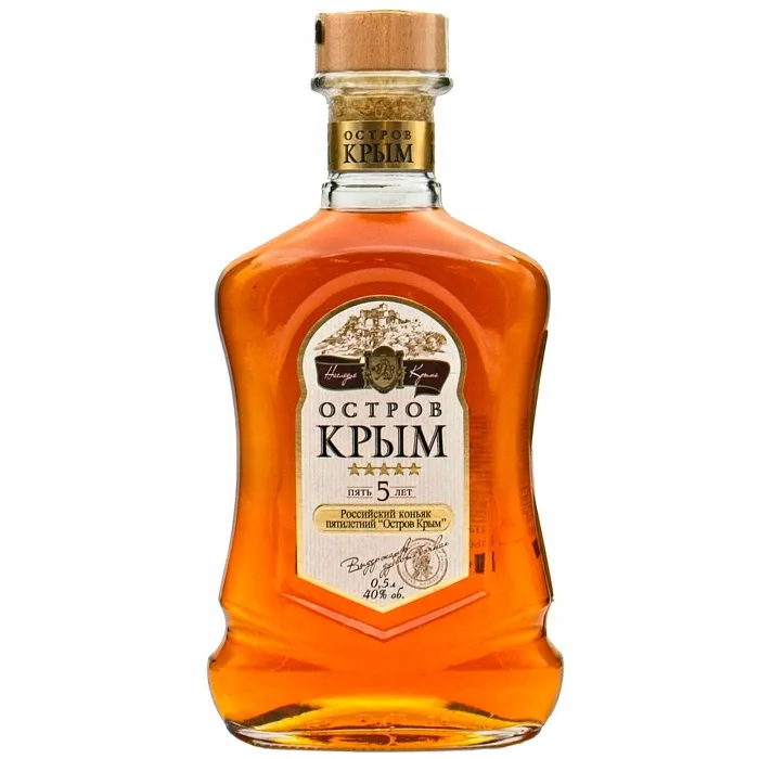 Коньяк Остров Крым 5-летний 0.5л, 