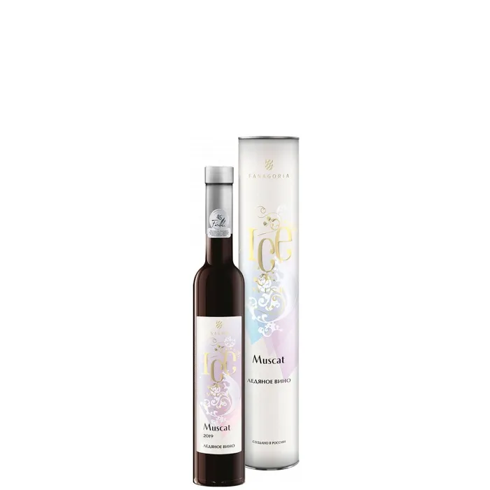 Вино Вино ЗГУ Кубань Фанагория ICE WINE МУСКАТ в подарочной тубе, 0.375 л, 