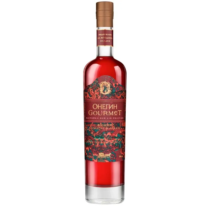 Настойка ягодная сладкая Онегин GOURMET ВИШНЯ 20%, 0.5л, 