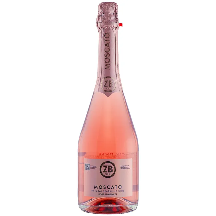 Вино игристое ZB Moscato Розе Semisweet 
