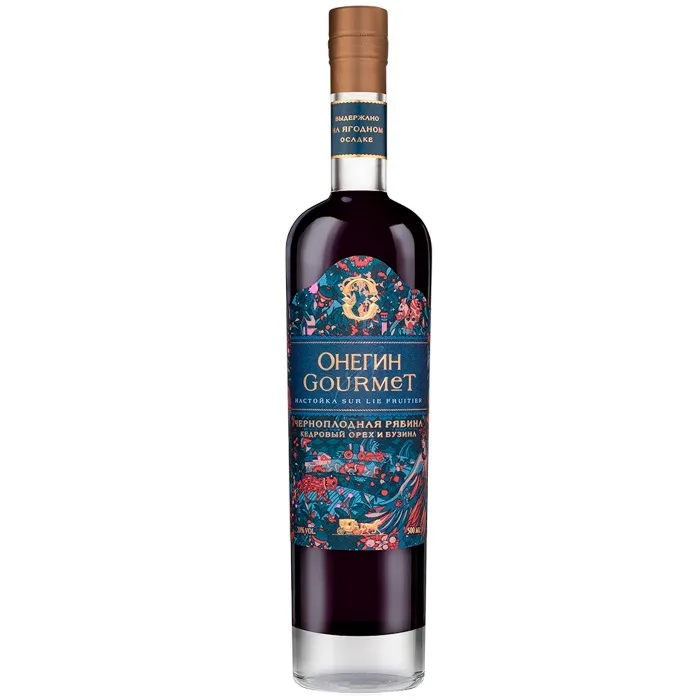 Настойка ягодная сладкая Онегин GOURMET ЧЕРНОПЛОДНАЯ РЯБИНА 20%, 0.5л, 