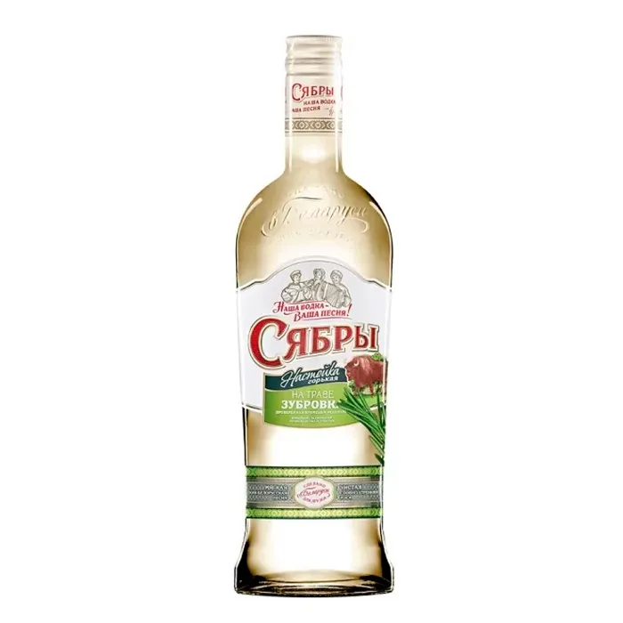 Настойка Сябры НА ТРАВЕ ЗУБРОВКА 0.5 л, 