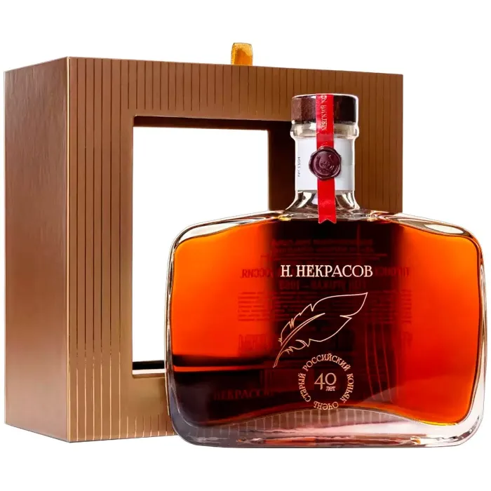 Коньяк ОС НЕКРАСОВ 40-летний в подарочной коробке, 