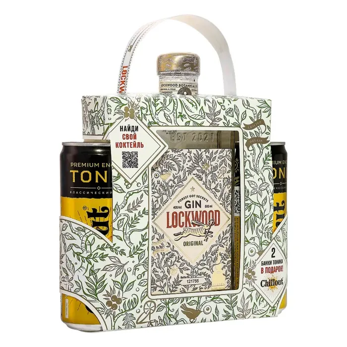 Джин Lockwood ORIGINAL DRY + 2 тоника  0.5л, 