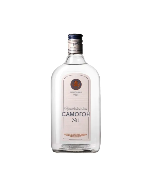 Водка виноградная Прасковейский САМОГОН №1 0.5л (фляжка), 