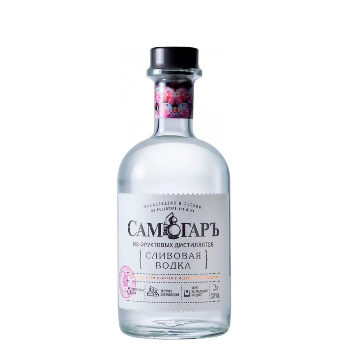 Водка сливовая САМОГАРЪ 0.5л, 