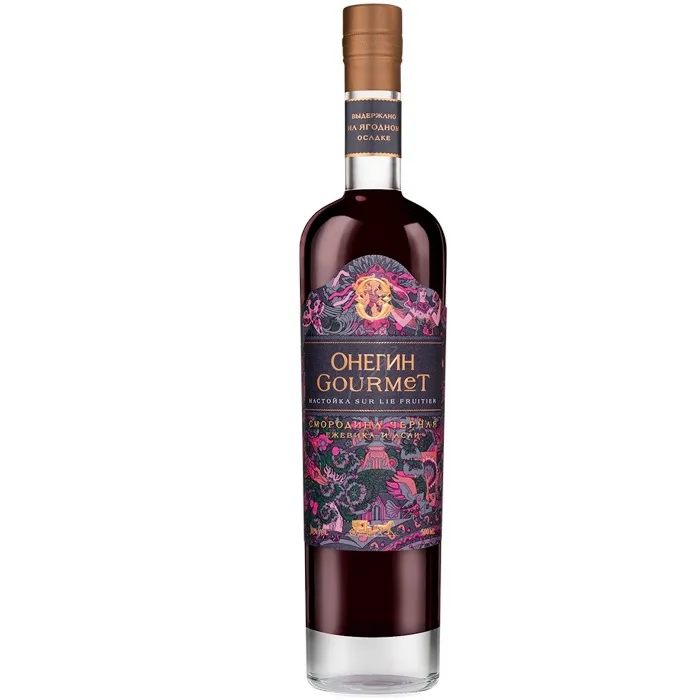Настойка ягодная сладкая Онегин GOURMET ЧЕРНАЯ СМОРОДИНА 20%, 0.5л, 