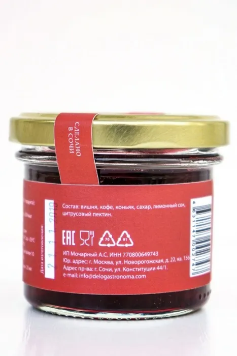 Конфитюр Delo gastronoma ВИШНЯ В ШОКЕ 125мл